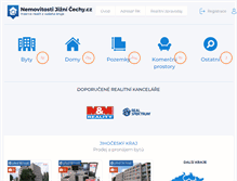 Tablet Screenshot of nemovitosti-jiznicechy.cz